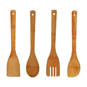 Assorted Wooden Kitchen Cooking Spoon 4 free shipp